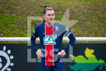2021-01-30 - Ramona Bachmann of Paris Saint Germain reacts during the Women's French Cup, round of 32 football match between FC Fleury 91 and Paris Saint-Germain on January 30, 2021 at Walter Felder stadium in Fleury-Merogis, France - Photo Antoine Massinon / A2M Sport Consulting / DPPI - FC FLEURY 91 AND PARIS SAINT-GERMAIN - FRENCH WOMEN DIVISION 1 - SOCCER