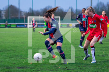 2021-01-30 - Ramona Bachmann of Paris Saint Germain controls the ball during the Women's French Cup, round of 32 football match between FC Fleury 91 and Paris Saint-Germain on January 30, 2021 at Walter Felder stadium in Fleury-Merogis, France - Photo Antoine Massinon / A2M Sport Consulting / DPPI - FC FLEURY 91 AND PARIS SAINT-GERMAIN - FRENCH WOMEN DIVISION 1 - SOCCER