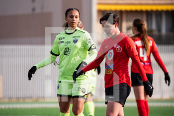 2021-02-13 - Genessee Daughetee of Dijon FCO and Melanie Carvalho of GPSO 92 Issy during the Women's French championship, D1 Arkema football match between GPSO 92 Issy and Dijon FCO on february 13, 2021 at Le Gallo stadium in Boulogne-Billancourt, France - Photo Antoine Massinon / A2M Sport Consulting / DPPI - GPSO 92 ISSY AND DIJON FCO - FRENCH WOMEN DIVISION 1 - SOCCER