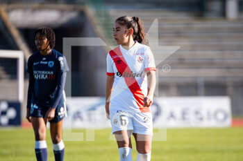 2021-02-27 - Sana Daoudi of EA Guingamp reacts during the Women's French championship D1 Arkema football match between Paris FC and EA Guingamp on February 27, 2021 at Robert Bobin stadium in Bondoufle, France - Photo Melanie Laurent / A2M Sport Consulting / DPPI - PARIS FC AND EA GUINGAMP - FRENCH WOMEN DIVISION 1 - SOCCER