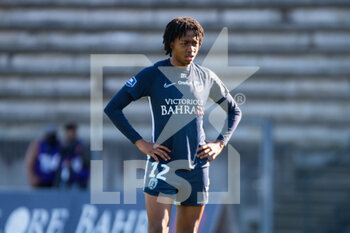 2021-02-27 - Oriane Jean Francois of Paris FC reacts during the Women's French championship D1 Arkema football match between Paris FC and EA Guingamp on February 27, 2021 at Robert Bobin stadium in Bondoufle, France - Photo Melanie Laurent / A2M Sport Consulting / DPPI - PARIS FC AND EA GUINGAMP - FRENCH WOMEN DIVISION 1 - SOCCER