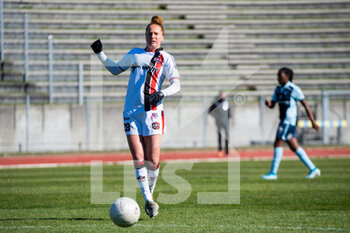 2021-03-06 - Marine Haupais of FC Fleury reacts during the Women's French championship D 1 Arkema football match between FC Fleury 91 and Le Havre AC on March 6, 2021 at Robert Bobin stadium in Bondoufle, France - Photo Antoine Massinon / A2M Sport Consulting / DPPI - FC FLEURY 91 AND LE HAVRE AC - FRENCH WOMEN DIVISION 1 - SOCCER