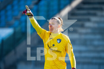 2021-03-06 - Constance Picaud of Le Havre AC reacts during the Women's French championship D 1 Arkema football match between FC Fleury 91 and Le Havre AC on March 6, 2021 at Robert Bobin stadium in Bondoufle, France - Photo Antoine Massinon / A2M Sport Consulting / DPPI - FC FLEURY 91 AND LE HAVRE AC - FRENCH WOMEN DIVISION 1 - SOCCER