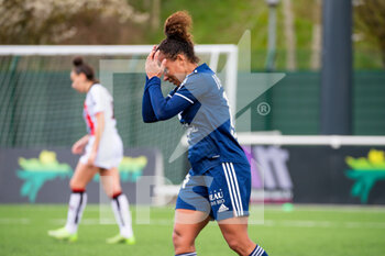 2021-03-27 - Ines Jaurena of FC Girondins de Bordeaux reacts during the Women's French championship D1 Arkema football match between FC Fleury 91 and Girondins de Bordeaux on March 27, 2021 at Walter Felder stadium in Fleury Merogis, France - Photo Melanie Laurent / A2M Sport Consulting / DPPI - FC FLEURY 91 AND GIRONDINS DE BORDEAUX - FRENCH WOMEN DIVISION 1 - SOCCER