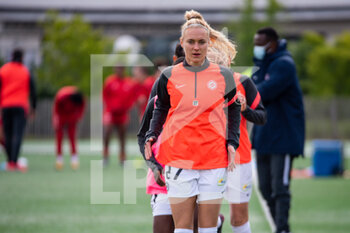 2021-04-17 - Sarah Puntigam of Montpellier Herault Sport Club warms up ahead of the Women's French championship D1 Arkema football match between GPSO 92 Issy and Montpellier HSC on April 17, 2021 at Le Gallo stadium in Boulogne-Billancourt, France - Photo Antoine Massinon / A2M Sport Consulting / DPPI - GPSO 92 ISSY VS MONTPELLIER HSC - FRENCH WOMEN DIVISION 1 - SOCCER