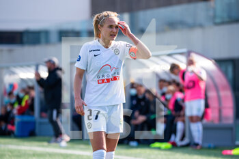 2021-04-17 - Sarah Puntigam of Montpellier Herault Sport Club reacts during the Women's French championship D1 Arkema football match between GPSO 92 Issy and Montpellier HSC on April 17, 2021 at Le Gallo stadium in Boulogne-Billancourt, France - Photo Melanie Laurent / A2M Sport Consulting / DPPI - GPSO 92 ISSY VS MONTPELLIER HSC - FRENCH WOMEN DIVISION 1 - SOCCER