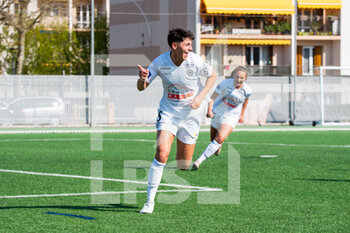 2021-04-17 - Elisa De Almeida of Montpellier Herault Sport Club celebrates after scoring during the Women's French championship D1 Arkema football match between GPSO 92 Issy and Montpellier HSC on April 17, 2021 at Le Gallo stadium in Boulogne-Billancourt, France - Photo Melanie Laurent / A2M Sport Consulting / DPPI - GPSO 92 ISSY VS MONTPELLIER HSC - FRENCH WOMEN DIVISION 1 - SOCCER