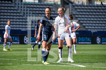 2021-04-24 - Gaetane Thiney of Paris FC and Kamilla Karlsen of FC Fleury during the Women's French championship D1 Arkema football match between Paris FC and FC Fleury 91 on April 24, 2021 at Charlety stadium in Paris, France - Photo Melanie Laurent / A2M Sport Consulting / DPPI - PARIS FC VS FC FLEURY 91 - FRENCH WOMEN DIVISION 1 - SOCCER