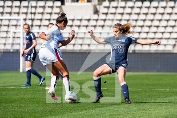 2021-04-24 - Lina Chabane of FC Fleury and Daphne Corboz of Paris FC fight for the ball during the Women's French championship D1 Arkema football match between Paris FC and FC Fleury 91 on April 24, 2021 at Charlety stadium in Paris, France - Photo Melanie Laurent / A2M Sport Consulting / DPPI - PARIS FC VS FC FLEURY 91 - FRENCH WOMEN DIVISION 1 - SOCCER