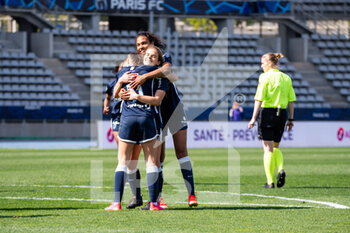 2021-04-24 - Daphne Corboz of Paris FC celebrates after scoring during the Women's French championship D1 Arkema football match between Paris FC and FC Fleury 91 on April 24, 2021 at Charlety stadium in Paris, France - Photo Melanie Laurent / A2M Sport Consulting / DPPI - PARIS FC VS FC FLEURY 91 - FRENCH WOMEN DIVISION 1 - SOCCER