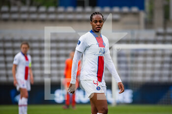 2021-05-06 - Marie Antoinette Katoto of Paris Saint Germain reacts during the Women's French championship D1 Arkema football match between Paris FC and Paris Saint-Germain on May 6, 2021 at Charlety stadium in Paris, France - Photo Melanie Laurent / A2M Sport Consulting / DPPI - PARIS FC VS PARIS SAINT-GERMAIN - FRENCH WOMEN DIVISION 1 - SOCCER