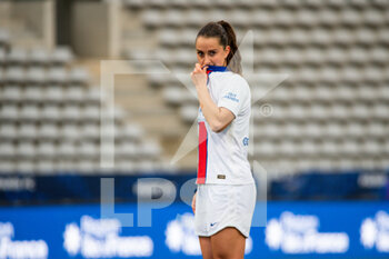2021-05-06 - Sara Dabritz of Paris Saint Germain reacts during the Women's French championship D1 Arkema football match between Paris FC and Paris Saint-Germain on May 6, 2021 at Charlety stadium in Paris, France - Photo Melanie Laurent / A2M Sport Consulting / DPPI - PARIS FC VS PARIS SAINT-GERMAIN - FRENCH WOMEN DIVISION 1 - SOCCER