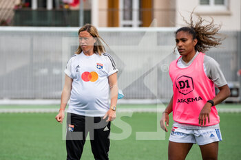 2021-05-09 - Camille Abily head coach assistant of Olympique Lyonnais ahead of the Women's French championship D1 Arkema football match between GPSO 92 Issy and Olympique Lyonnais on May 9, 2021 at Le Gallo stadium in Boulogne-Billancourt, France - Photo Melanie Laurent / A2M Sport Consulting / DPPI - GPSO 92 ISSY VS OLYMPIQUE LYONNAIS - FRENCH WOMEN DIVISION 1 - SOCCER