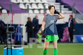 2021-06-04 - Charlotte Voll of Paris Saint Germain warms up ahead of the Women's French championship D1 Arkema football match between Paris Saint-Germain and Dijon FCO on June 4, 2021 at Jean Bouin stadium in Paris, France - Photo Melanie Laurent / A2M Sport Consulting / DPPI - PARIS SAINT-GERMAIN VS DIJON FCO - FRENCH WOMEN DIVISION 1 - SOCCER
