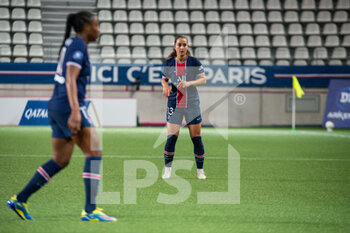 2021-06-04 - Sara Dabritz of Paris Saint Germain reacts during the Women's French championship D1 Arkema football match between Paris Saint-Germain and Dijon FCO on June 4, 2021 at Jean Bouin stadium in Paris, France - Photo Melanie Laurent / A2M Sport Consulting / DPPI - PARIS SAINT-GERMAIN VS DIJON FCO - FRENCH WOMEN DIVISION 1 - SOCCER