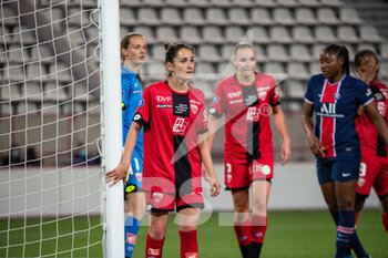 2021-06-04 - Solene Barbance of Dijon FCO reacts during the Women's French championship D1 Arkema football match between Paris Saint-Germain and Dijon FCO on June 4, 2021 at Jean Bouin stadium in Paris, France - Photo Melanie Laurent / A2M Sport Consulting / DPPI - PARIS SAINT-GERMAIN VS DIJON FCO - FRENCH WOMEN DIVISION 1 - SOCCER