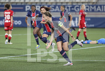 2021-06-04 - Captain Irene Paredes of PSG celebrates her goal during the Women's French championship D1 Arkema football match between Paris Saint-Germain (PSG) and Dijon FCO on June 4, 2021 at Stade Jean Bouin in Paris, France - Photo Jean Catuffe / DPPI - PARIS SAINT-GERMAIN VS DIJON FCO - FRENCH WOMEN DIVISION 1 - SOCCER