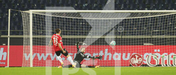 2020-12-15 - Valmir Sulejmani of Hannover 96 scores the 1-0 goal during the German championship Bundesliga football match between Hannover 96 and VfL Bochum on December 15, 2020 at HDI-Arena in Hannover, Germany - Photo Ralf Ibing / firo Sportphoto / DPPI - HANNOVER 96 VS VFL BOCHUM - GERMAN BUNDESLIGA - SOCCER