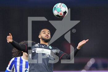 2021-01-23 - Jean-Manuel Mbom (Bremen) during the German championship Bundesliga football match between Hertha BSC and SV Werder Bremen on January 23, 2021 at Olympiastadion in Berlin, Germany - Photo Frank Peters / Witters / firo Sportphoto / DPPI - HERTHA BSC AND SV WERDER BREMEN - GERMAN BUNDESLIGA - SOCCER