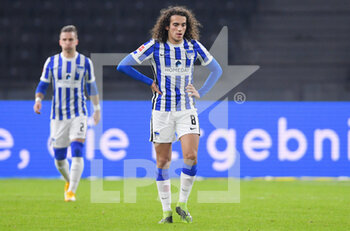 2021-01-23 - Matteo Guendouzi (Hertha) during the German championship Bundesliga football match between Hertha BSC and SV Werder Bremen on January 23, 2021 at Olympiastadion in Berlin, Germany - Photo Frank Peters / Witters / firo Sportphoto / DPPI - HERTHA BSC AND SV WERDER BREMEN - GERMAN BUNDESLIGA - SOCCER