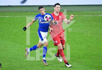 2021-01-24 - Amine Harit of Schalke 04 and Niklas Sule of Bayern Munich during the German championship Bundesliga football match between Schalke 04 and Bayern Munich on January 24, 2021 at Veltins-Arena in Gelsenkirchen, Germany - Photo Tim Groothuis / Witters / firo Sportphoto / DPPI - SCHALKE 04 AND BAYERN MUNICH - GERMAN BUNDESLIGA - SOCCER