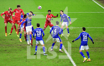 2021-01-24 - Thomas Muller of Bayern Munich scores the 0-3 goal during the German championship Bundesliga football match between Schalke 04 and Bayern Munich on January 24, 2021 at Veltins-Arena in Gelsenkirchen, Germany - Photo Tim Groothuis / Witters / firo Sportphoto / DPPI - SCHALKE 04 AND BAYERN MUNICH - GERMAN BUNDESLIGA - SOCCER
