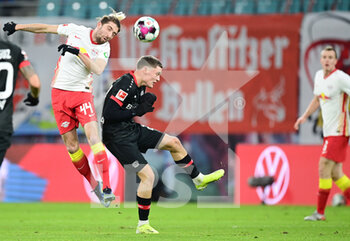 2021-01-30 - Kevin Kampl of RB Leipzig and Florian Wirtz of Bayer 04 Leverkusen during the German championship Bundesliga football match between RB Leipzig and Bayer 04 Leverkusen on January 30, 2021 at Red Bull Arena in Leipzig, Germany - Photo Tim Groothuis / Witters / firo Sportphoto / DPPI - RB LEIPZIG AND BAYER 04 LEVERKUSEN - GERMAN BUNDESLIGA - SOCCER