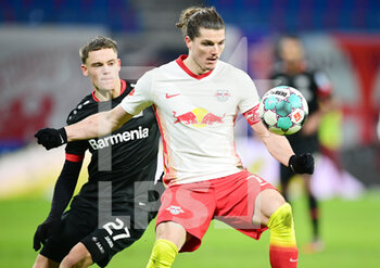 2021-01-30 - Marcel Sabitzer of RB Leipzig and Florian Wirtz of Bayer 04 Leverkusen during the German championship Bundesliga football match between RB Leipzig and Bayer 04 Leverkusen on January 30, 2021 at Red Bull Arena in Leipzig, Germany - Photo Tim Groothuis / Witters / firo Sportphoto / DPPI - RB LEIPZIG AND BAYER 04 LEVERKUSEN - GERMAN BUNDESLIGA - SOCCER