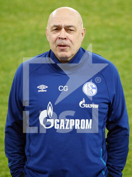 2021-02-06 - Schalke 04 coach Christian Gross during the German championship Bundesliga football match between FC Schalke 04 and RB Leipzig on February 6, 2021 at Veltins Arena in Gelsenkirchen, Germany - Photo Roger Petzsche / Picture Point / Pool / firo sportphoto / DPPI - FC SCHALKE 04 AND RB LEIPZIG - GERMAN BUNDESLIGA - SOCCER