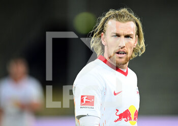 2021-03-19 - Emil Forsberg of RB Leipzig during the German championship Bundesliga football match between Arminia Bielefeld and RB Leipzig on March 19, 2021 at the Schueco Arena in Bielefeld, Germany - Photo Tim Groothuis / Witters / firo sportphoto / DPPI - ARMINIA BIELEFELD AND RB LEIPZIG - GERMAN BUNDESLIGA - SOCCER