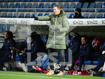 2021-03-19 - RB Leipzig coach Julian Nagelsmann during the German championship Bundesliga football match between Arminia Bielefeld and RB Leipzig on March 19, 2021 at the Schueco Arena in Bielefeld, Germany - Photo Tim Groothuis / Witters / firo sportphoto / DPPI - ARMINIA BIELEFELD AND RB LEIPZIG - GERMAN BUNDESLIGA - SOCCER