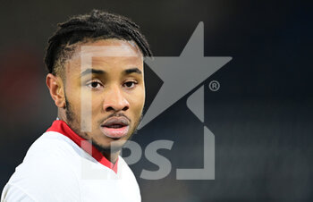2021-03-19 - Christopher Nkunku of RB Leipzig during the German championship Bundesliga football match between Arminia Bielefeld and RB Leipzig on March 19, 2021 at the Schueco Arena in Bielefeld, Germany - Photo Tim Groothuis / Witters / firo sportphoto / DPPI - ARMINIA BIELEFELD AND RB LEIPZIG - GERMAN BUNDESLIGA - SOCCER