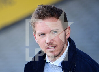 2021-04-03 - RB Leipzig coach Julian Nagelsmann during the German championship Bundesliga football match between RB Leipzig and Bayern Munich on April 3, 2021 at Red Bull Arena in Leipzig, Germany - Photo Valeria Witters / Witters / firo sportphoto / DPPI - RB LEIPZIG VS BAYERN MUNICH - GERMAN BUNDESLIGA - SOCCER