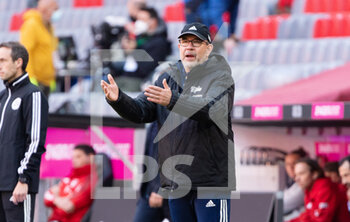2021-04-10 - Coach Urs Fischer of Union Berlin during the German championship Bundesliga football match between Bayern Munich and Union Berlin on April 10, 2021 at Allianz Arena in Munich, Germany - Photo Florian Pohl / City-Press GmbH / Pool / firosportphoto / DPPI - BAYERN MUNICH VS UNION BERLIN - GERMAN BUNDESLIGA - SOCCER