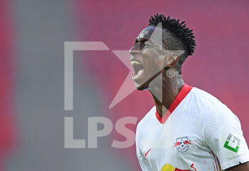2021-04-20 - Amadou Haidara of Leipzig celebrates after the 1-1 goal during the German championship Bundesliga football match between FC Koln and RB Leipzig on April 20, 2021 at RheinEnergieStadion in Koln, Germany - Photo Leonie Horky / Witters / firo sportphoto / DPPI - FC KOLN VS RB LEIPZIG - GERMAN BUNDESLIGA - SOCCER