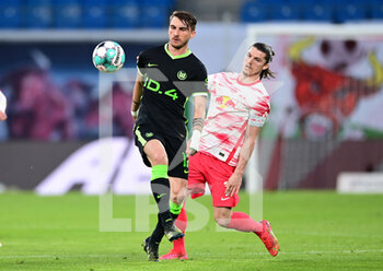 2021-05-16 - Maximilian Philipp of Wolfsburg and Marcel Sabitzer of Leipzig during the German championship Bundesliga football match between RB Leipzig and VfL Wolfsburg on May 16, 2021 at Red Bull Arena in Leipzig, Germany - Photo Valeria Witters / Witters / firo Sportphoto / DPPI - RB LEIPZIG VS VFL WOLFSBURG - GERMAN BUNDESLIGA - SOCCER
