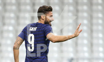2020-10-07 - Olivier Giroud of France celebrates his goal during the Friendly Game football match between France and Ukraine on October 7, 2020 at Stade de France in Saint-Denis, France - Photo Jean Catuffe / DPPI - FRANCE VS UKRAINE - FRIENDLY MATCH - SOCCER