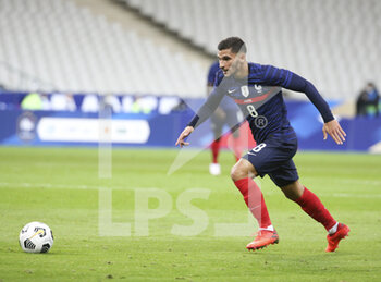 2020-10-07 - Houssem Aouar of France during the international friendly game football match between France and Ukraine on October 7, 2020 at Stade de France in Saint-Denis, France - Photo Jean Catuffe / DPPI - FRIENDLY GAME FOOTBALL MATCH BETWEEN FRANCE AND UKRAINE - FRIENDLY MATCH - SOCCER