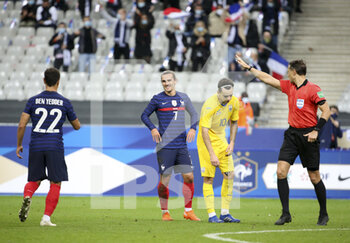 2020-10-07 - Antoine Griezmann of France celebrates his goal during the international friendly game football match between France and Ukraine on October 7, 2020 at Stade de France in Saint-Denis, France - Photo Jean Catuffe / DPPI - FRIENDLY GAME FOOTBALL MATCH BETWEEN FRANCE AND UKRAINE - FRIENDLY MATCH - SOCCER