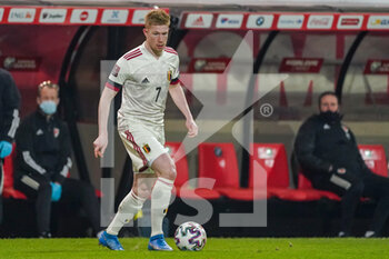 2021-03-24 - Kevin De Bruyne of Belgium during the FIFA World Cup 2022, Qualifiers Group E football match between Belgium and Wales on March 24, 2021 at King Power at Den Dreef Stadion in Leuven, Belgium - Photo Jeroen Meuwsen / Orange Pictures / DPPI - FIFA WORLD CUP 2020 QUALIFIERS - BELGIUM AND WALES - FIFA WORLD CUP - SOCCER