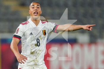 2021-03-24 - Youri Tielemans of Belgium during the FIFA World Cup 2022, Qualifiers Group E football match between Belgium and Wales on March 24, 2021 at King Power at Den Dreef Stadion in Leuven, Belgium - Photo Jeroen Meuwsen / Orange Pictures / DPPI - FIFA WORLD CUP 2020 QUALIFIERS - BELGIUM AND WALES - FIFA WORLD CUP - SOCCER