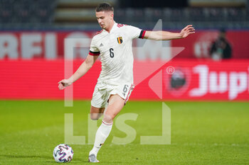 2021-03-24 - Leander Dendoncker of Belgium during the FIFA World Cup 2022, Qualifiers Group E football match between Belgium and Wales on March 24, 2021 at King Power at Den Dreef Stadion in Leuven, Belgium - Photo Jeroen Meuwsen / Orange Pictures / DPPI - FIFA WORLD CUP 2020 QUALIFIERS - BELGIUM AND WALES - FIFA WORLD CUP - SOCCER