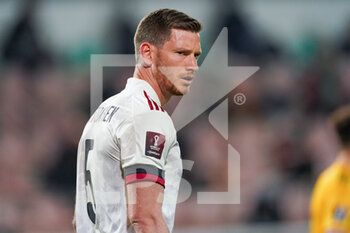 2021-03-24 - Jan Vertonghen of Belgium during the FIFA World Cup 2022, Qualifiers Group E football match between Belgium and Wales on March 24, 2021 at King Power at Den Dreef Stadion in Leuven, Belgium - Photo Jeroen Meuwsen / Orange Pictures / DPPI - FIFA WORLD CUP 2020 QUALIFIERS - BELGIUM AND WALES - FIFA WORLD CUP - SOCCER