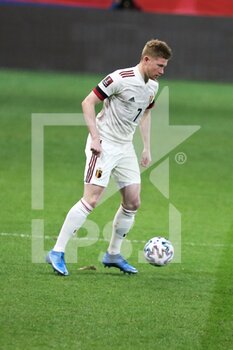 2021-03-24 - Kevin De Bruyne of Belgium during the FIFA World Cup 2022, Qualifiers Group E football match between Belgium and Wales on March 24, 2021 at King Power at Den Dreef Stadion in Leuven, Belgium - Photo Laurent Lairys / DPPI - FIFA WORLD CUP 2020 QUALIFIERS - BELGIUM AND WALES - FIFA WORLD CUP - SOCCER