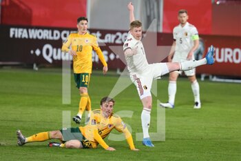 2021-03-24 - Kevin De Bruyne of Belgium during the FIFA World Cup 2022, Qualifiers Group E football match between Belgium and Wales on March 24, 2021 at King Power at Den Dreef Stadion in Leuven, Belgium - Photo Laurent Lairys / DPPI - FIFA WORLD CUP 2020 QUALIFIERS - BELGIUM AND WALES - FIFA WORLD CUP - SOCCER