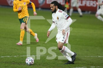 2021-03-24 - Jason Denayer of Belgium during the FIFA World Cup 2022, Qualifiers Group E football match between Belgium and Wales on March 24, 2021 at King Power at Den Dreef Stadion in Leuven, Belgium - Photo Laurent Lairys / DPPI - FIFA WORLD CUP 2020 QUALIFIERS - BELGIUM AND WALES - FIFA WORLD CUP - SOCCER