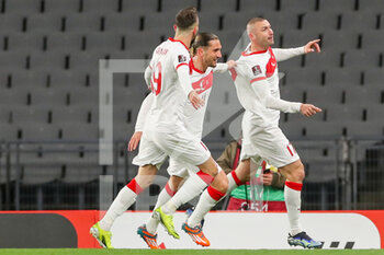 2021-03-24 - Burak Yilmaz of Turkey celebrating his goal during the FIFA World Cup 2022, Qualifiers, Group G football match between Turkey and Netherlands on March 24, 2021 at Ali Sali Yen Stadium in Istanbul, Turkey - Photo Marcel ter Bals / Orange Pictures / DPPI - WORLD CUP 2020 QUALIFIERS - TURKEY AND NETHERLANDS - FIFA WORLD CUP - SOCCER