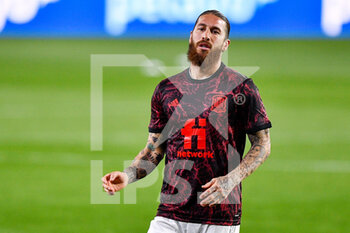 2021-03-25 - Sergio Ramos of Spain warms up during the 2022 FIFA World Cup, Qualifiers, Group B football match between Spain and Greece on March 25, 2021 at Estadio Municipal Nuevo Los Carmenes in Granada, Spain - Photo Pablo Morano / Orange Pictures / DPPI - 2022 FIFA WORLD CUP, QUALIFIERS, GROUP B - SPAIN AND GREECE - FIFA WORLD CUP - SOCCER