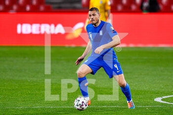 2021-03-25 - Kyriakos Papadopoulos of Greece during the 2022 FIFA World Cup, Qualifiers, Group B football match between Spain and Greece on March 25, 2021 at Estadio Municipal Nuevo Los Carmenes in Granada, Spain - Photo Pablo Morano / Orange Pictures / DPPI - 2022 FIFA WORLD CUP, QUALIFIERS, GROUP B - SPAIN AND GREECE - FIFA WORLD CUP - SOCCER