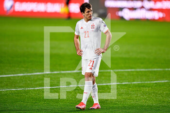 2021-03-25 - Mikel Oyarzabal of Spain disappointed during the 2022 FIFA World Cup, Qualifiers, Group B football match between Spain and Greece on March 25, 2021 at Estadio Municipal Nuevo Los Carmenes in Granada, Spain - Photo Pablo Morano / Orange Pictures / DPPI - 2022 FIFA WORLD CUP, QUALIFIERS, GROUP B - SPAIN AND GREECE - FIFA WORLD CUP - SOCCER
